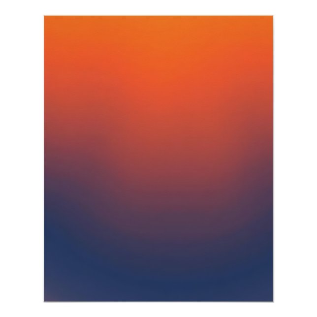 Midnight Ember Gradient Poster (Front)