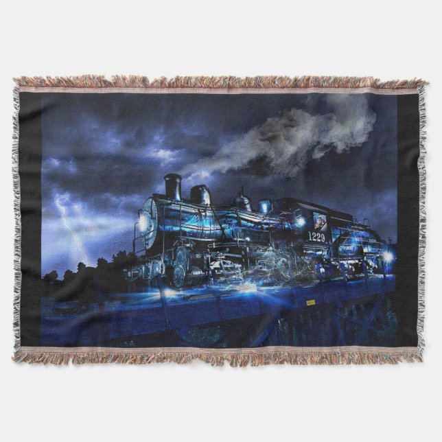 Midnight Express Throw Blanket (Front)
