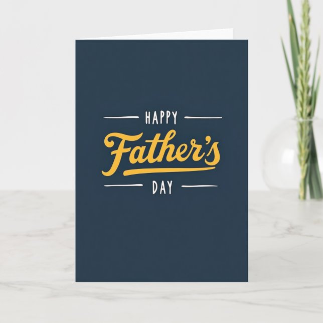 Midnight Fathers Day Card (Front)