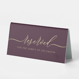 Midnight Fig Reserved for groom family