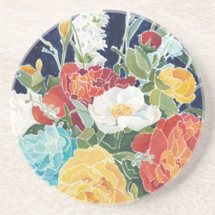 Midnight Florals I Coaster