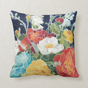 Midnight Florals I Cushion