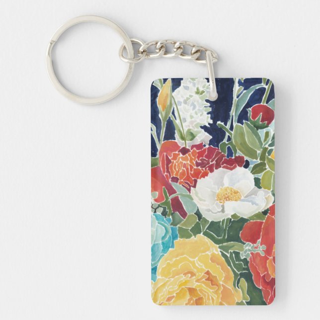 Midnight Florals I Key Ring (Front)
