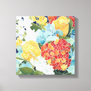 Midnight Florals II Canvas Print
