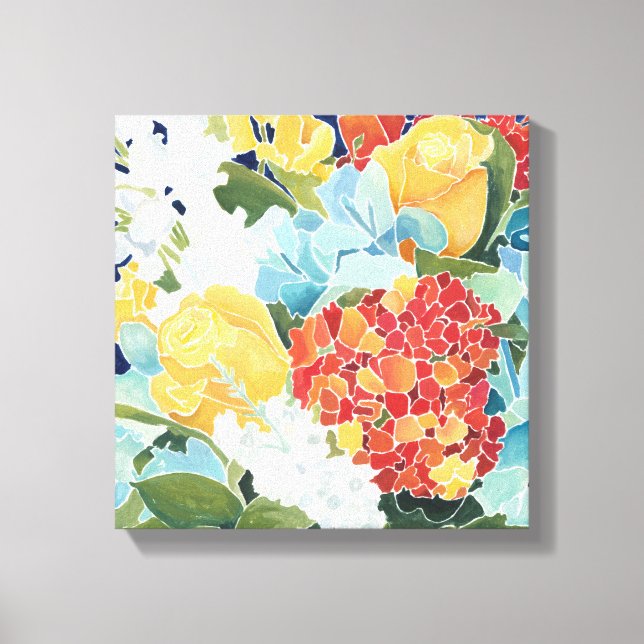 Midnight Florals II Canvas Print (Front)