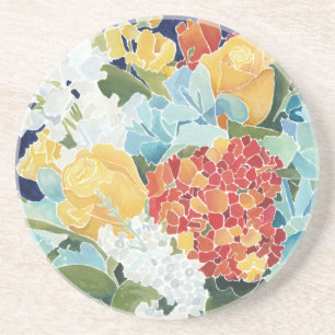 Midnight Florals II Coaster