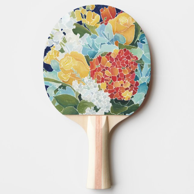 Midnight Florals II Ping Pong Paddle (Front)