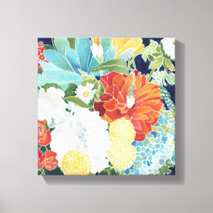 Midnight Florals III Canvas Print