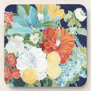 Midnight Florals III Coaster