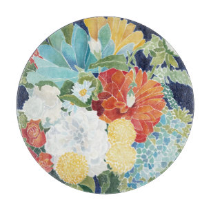 Midnight Florals III Cutting Board