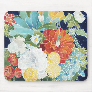 Midnight Florals III Mouse Mat