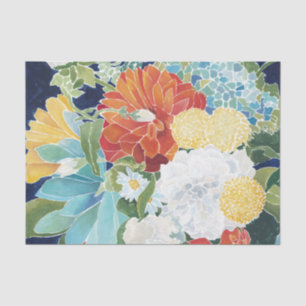 Midnight Florals III Tissue Paper