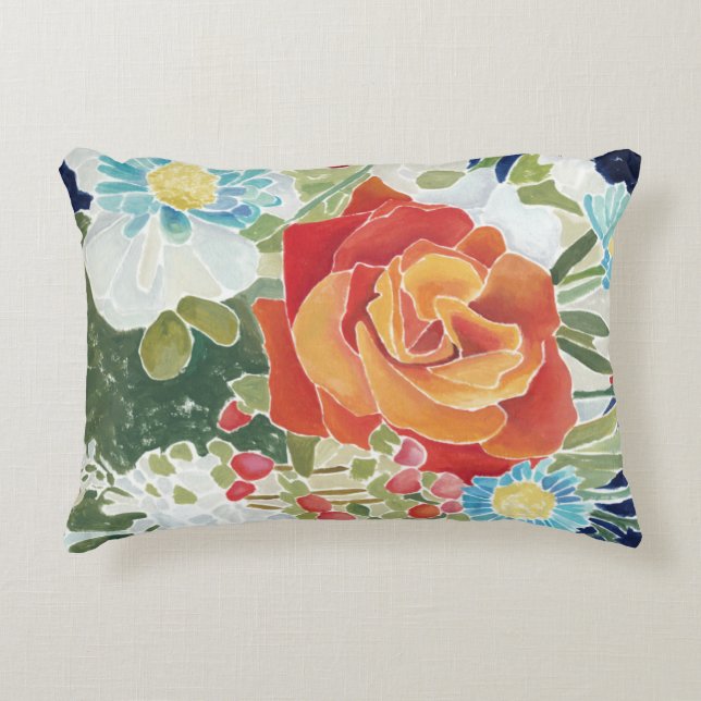 Midnight Florals IV Decorative Cushion (Front)