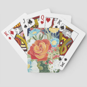Midnight Florals IV Playing Cards
