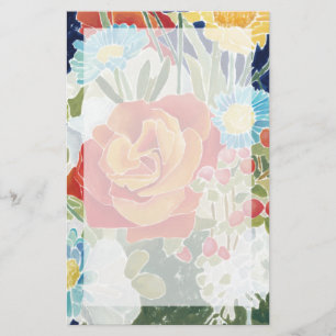 Midnight Florals IV Stationery