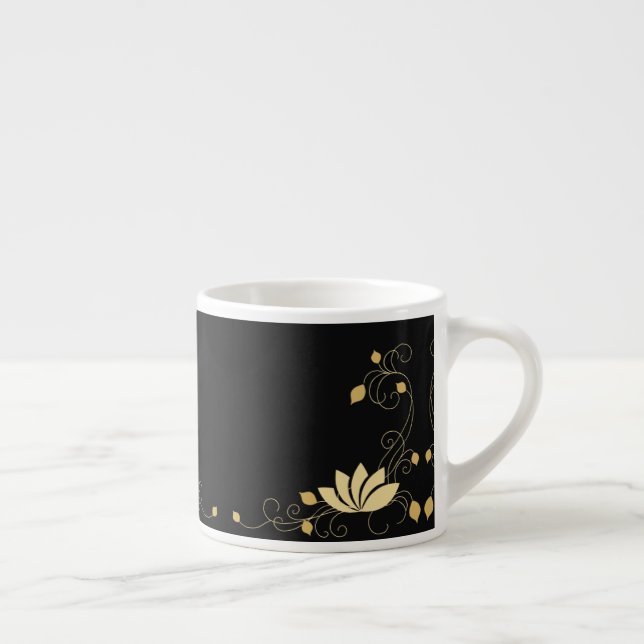 Midnight Flower Espresso Cup (Right)