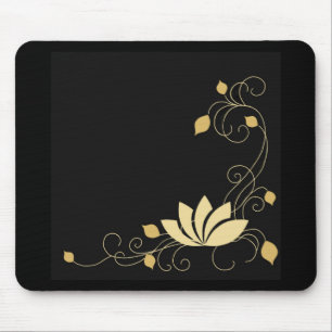 Midnight Flower Mouse Mat