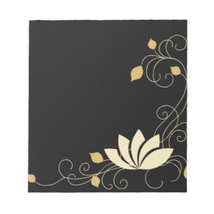 Midnight Flower Notepad