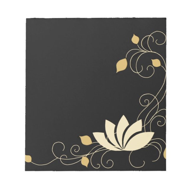 Midnight Flower Notepad (Front)