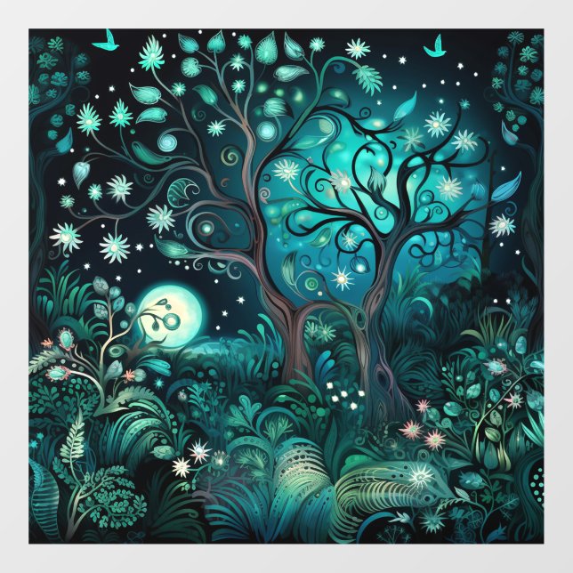 Midnight Forest Window Cling (Sheet)