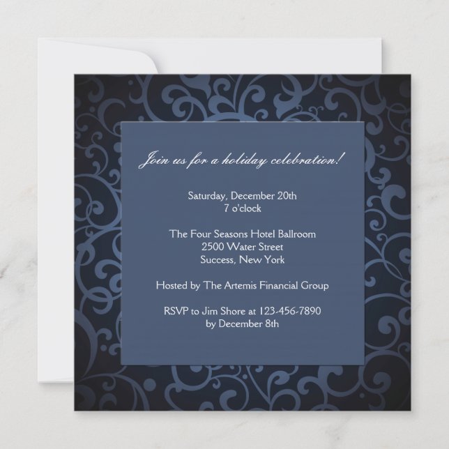 Midnight Formal Party Invitation (Front)