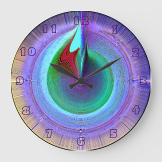 Midnight Fountain Wall Clock