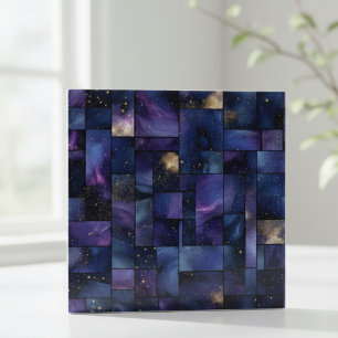 Midnight Galaxy Stars Mosaic Tile