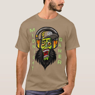 MIDNIGHT GAMER, VIDEO GAMER, VIDEO PLAYER, GAMER T-Shirt