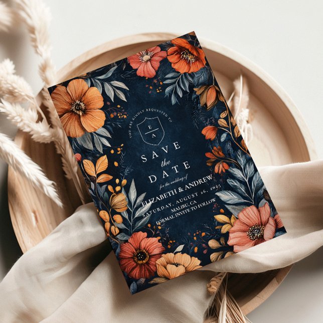 Midnight Garden Baroque Wedding Save The Date (Creator Uploaded)