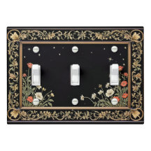 Midnight Garden Black Triple Toggle