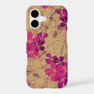 Midnight Garden Hawaiian Faux Wood Pink