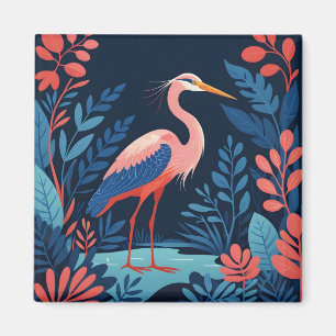 midnight garden heron magnet