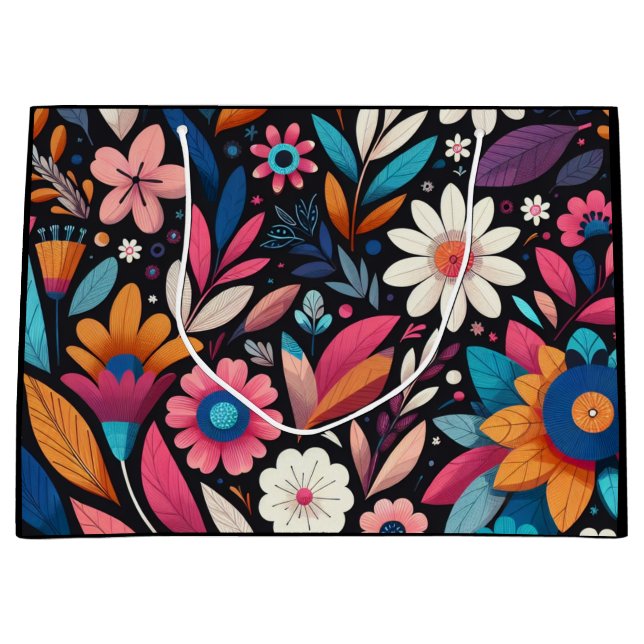 Midnight Garden Large Gift Bag (Front)