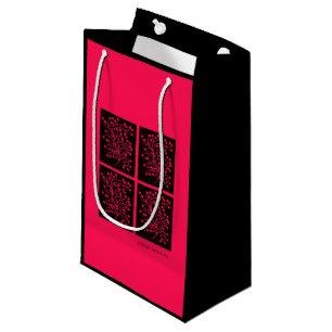 Midnight Garden Line Raspberry Bloom Small Gift Bag