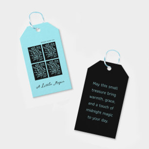 Midnight Garden Line Turquoise Mist Gift Tags