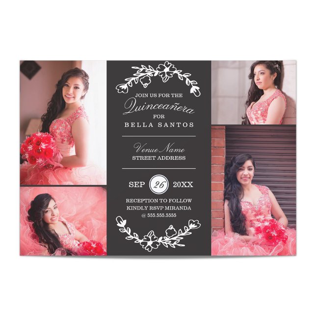 Midnight Garden Quinceañera Invite (Creator Uploaded)