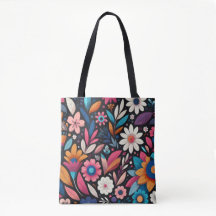 MIdnight Garden Shoulder Tote and Crossbody