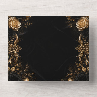 Midnight Gilded Romance All In One Invitation