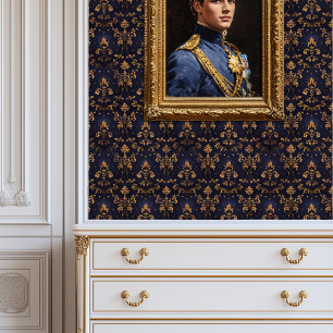 Midnight Gold Baroque Princesscore Wallpaper
