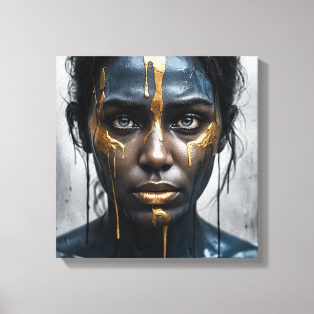 Midnight Gold Canvas Print (Front)