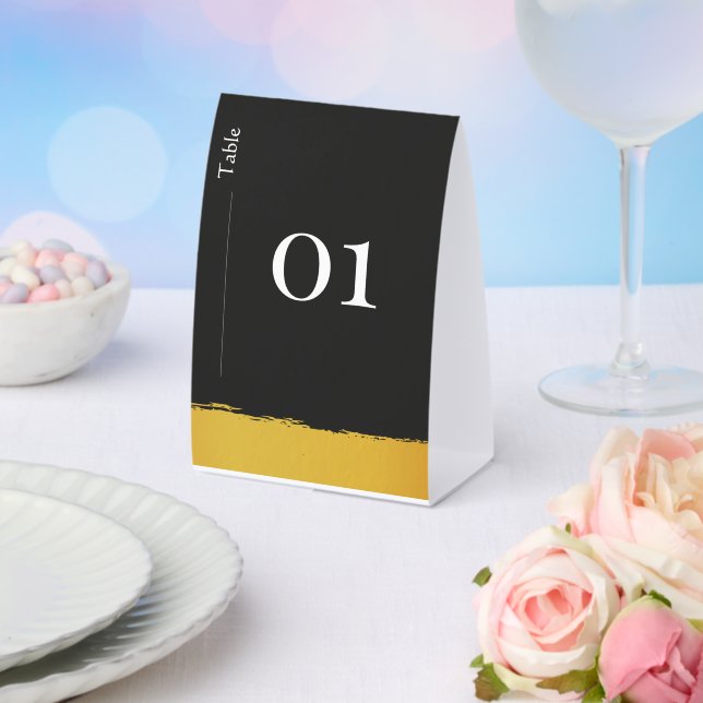 Midnight Gold Table Number (Insitu(Wedding))