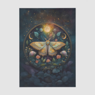 Midnight Gossamer Wings, Moth & Moon Tissue Paper