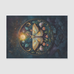 Midnight Gossamer Wings, Moth & Moon Tissue Paper