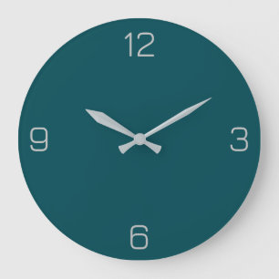 Midnight Green 004953 Colour - Option to Add Name Large Clock