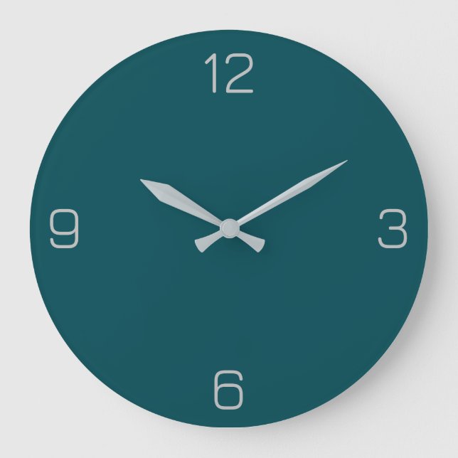 Midnight Green 004953 Colour - Option to Add Name Large Clock (Front)