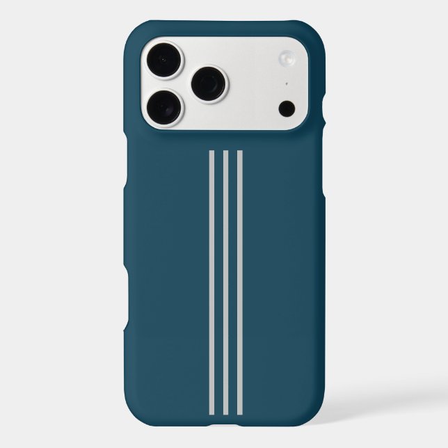 Midnight Green and Silver iPhone 17 Pro Max Case (Back)