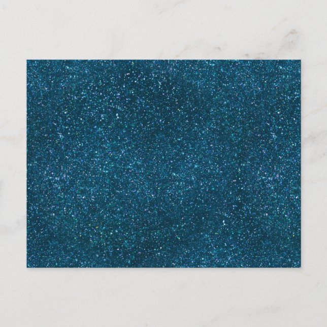Midnight Green Glitter Postcard (Front)
