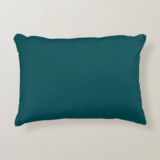 Midnight Green Solid Colour Decorative Cushion (Front)