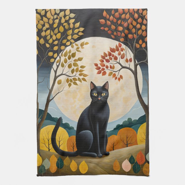Midnight Guardian Tea Towel (Vertical)