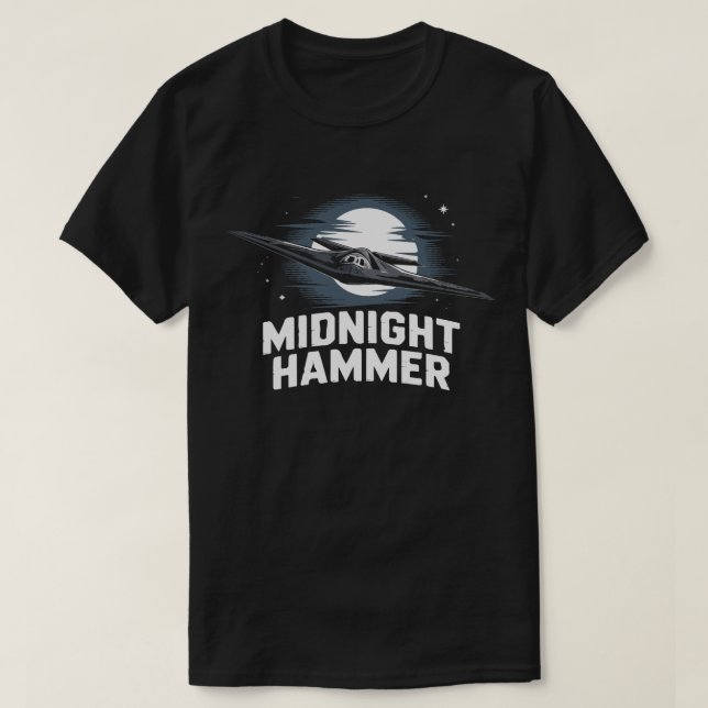 Midnight Hammer B-2 Stealth Bomber Shirt | GBU-57  (Design Front)